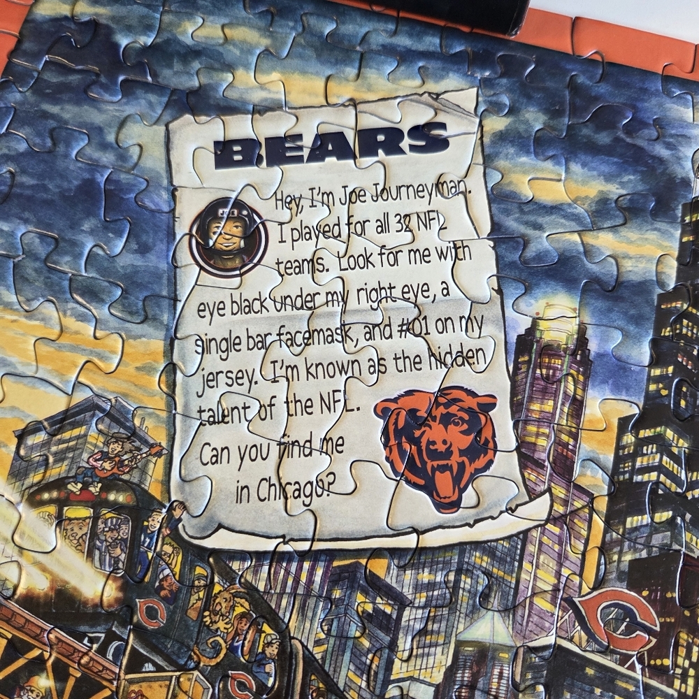 NFL Chicago Bears Joe Journeyman Search Jigsaw Puzzle, 500 Piecss - Picture 4 of 9